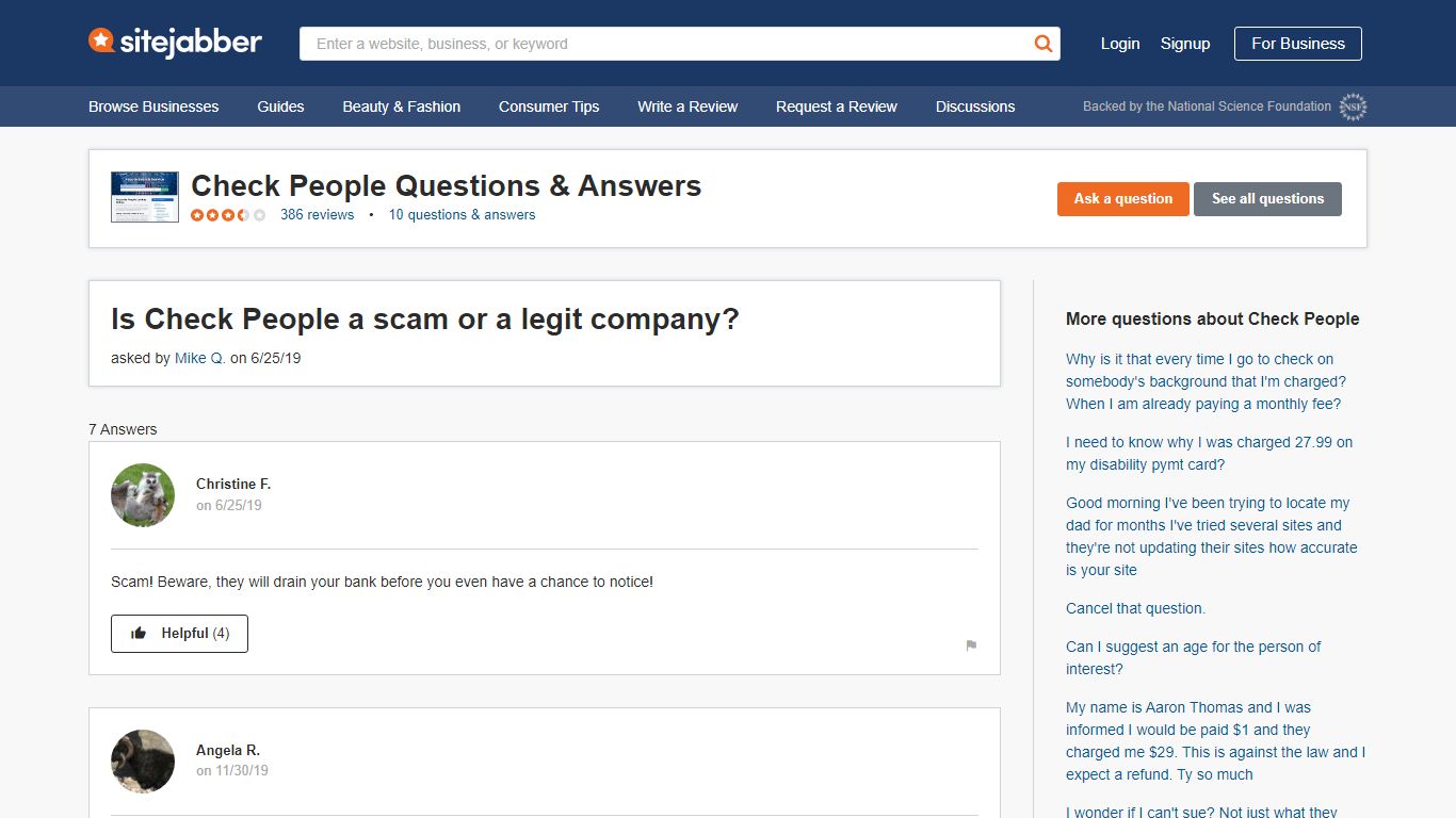 Is Check People a scam or a legit company? | Check People Q&A