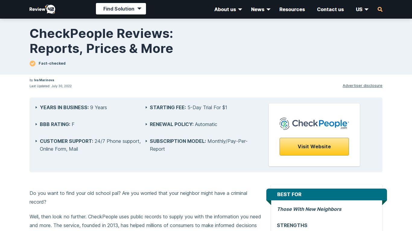 2022’s CheckPeople Reviews: Reports, Pricing, Features & More